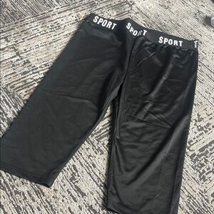 Sporto Black Athletic Shorts